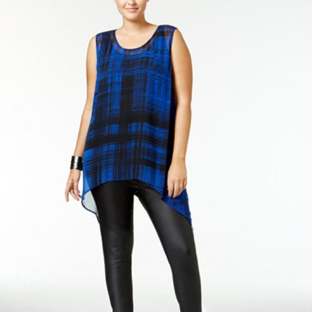 NEW - TESS HOLIDAY 3x  sleeveless sheer top